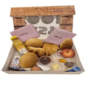 standaard ontbijtmand open